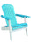 Turquoise and White Folding Adirondack Chair - Adirondack Chair