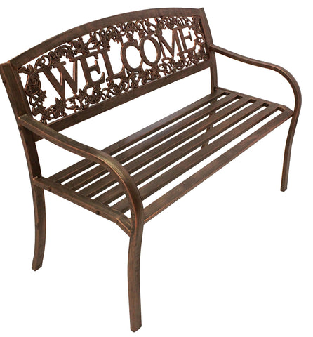 Welcome Metal Bench - Metal Bench