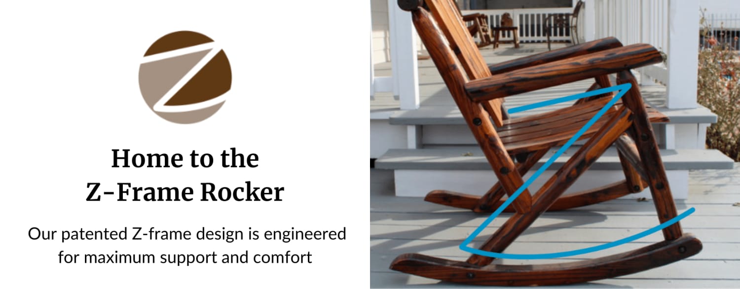 Leigh Country's Patented Z-Frame Rocking Chairs