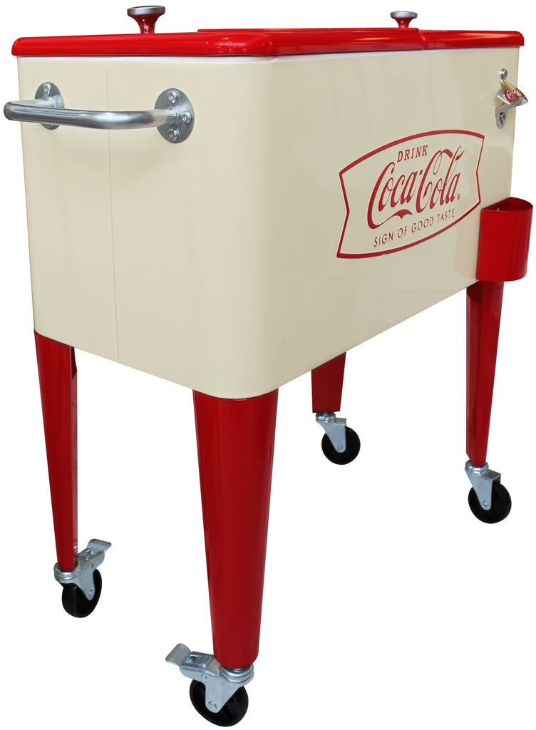 Coca-Cola® Cream & Red Fishtail 60 qt. Cooler - Cooler