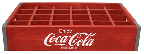 Coca-Cola® Vintage Wooden Crate with Cubbies - Decor