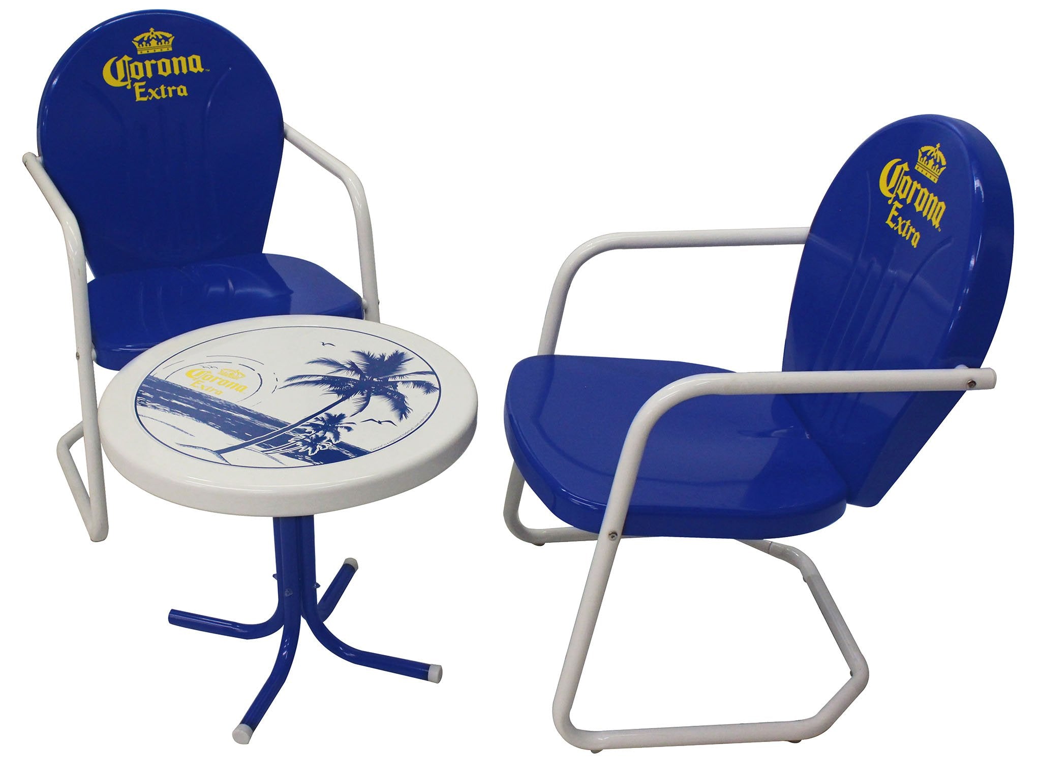 corona beer 9 foot patio umbrella Corona Extra Retro Bistro Set