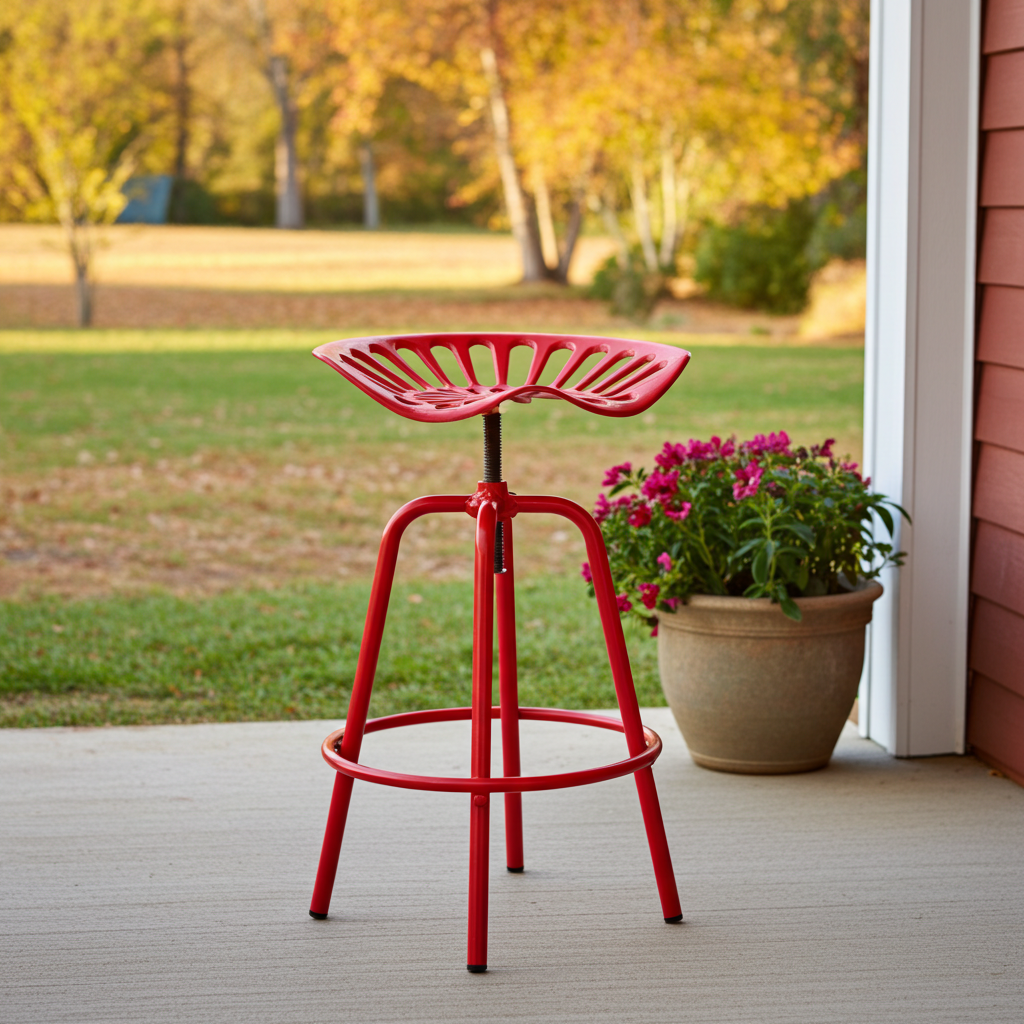Tractor Seat Swivel Stool - Red – LEIGH COUNTRY Tractor Seat Swivel Stool - Red – LEIGH COUNTRY