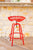 Red Tractor Seat Swivel Stool - Stool