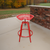 Tractor Seat Swivel Stool - Red - Stool