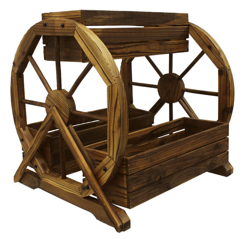 3-Tier Wagon Wheel Planter - Planter
