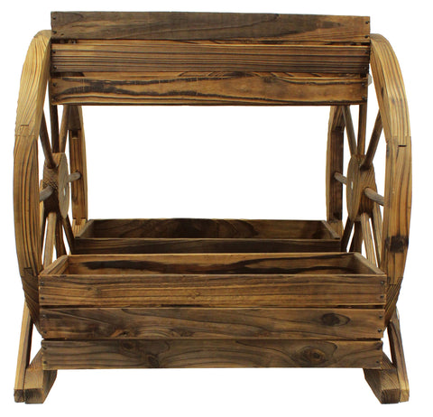 3-Tier Wagon Wheel Planter - Planter