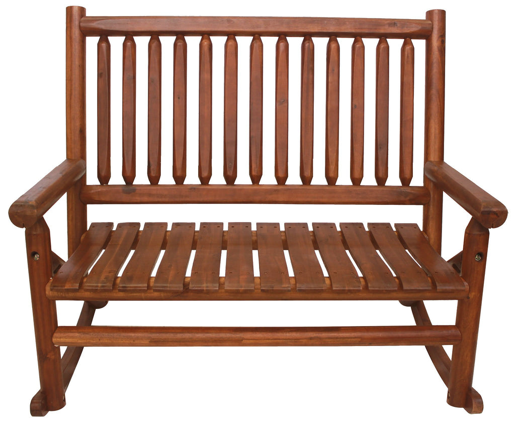 Amber-Log Double Porch Rocker - For Pickup ONLY (Excluding Wholesale ...
