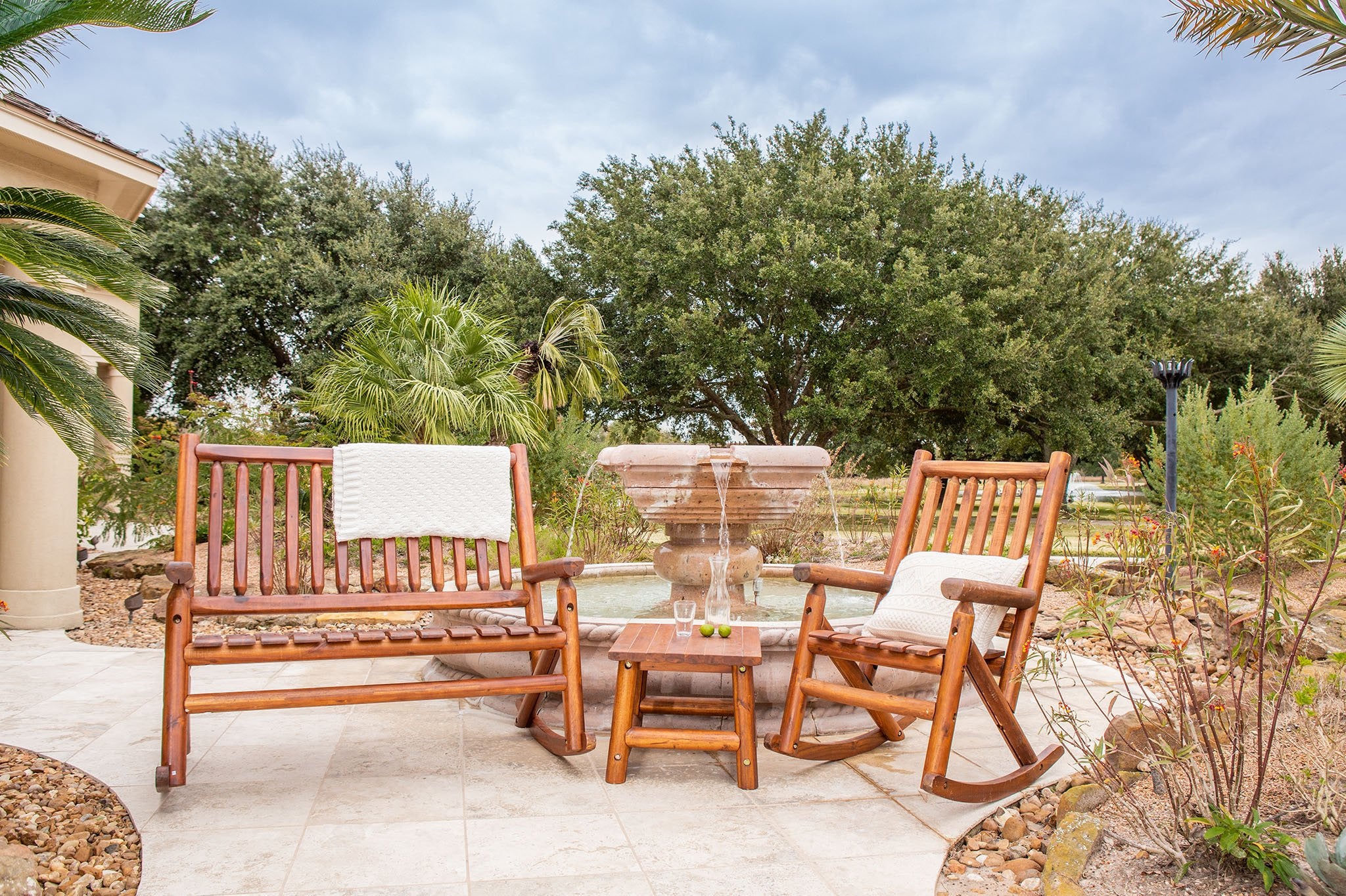 Amber-Log Double Porch Rocker - For Pickup ONLY (Excluding Wholesale Orders)