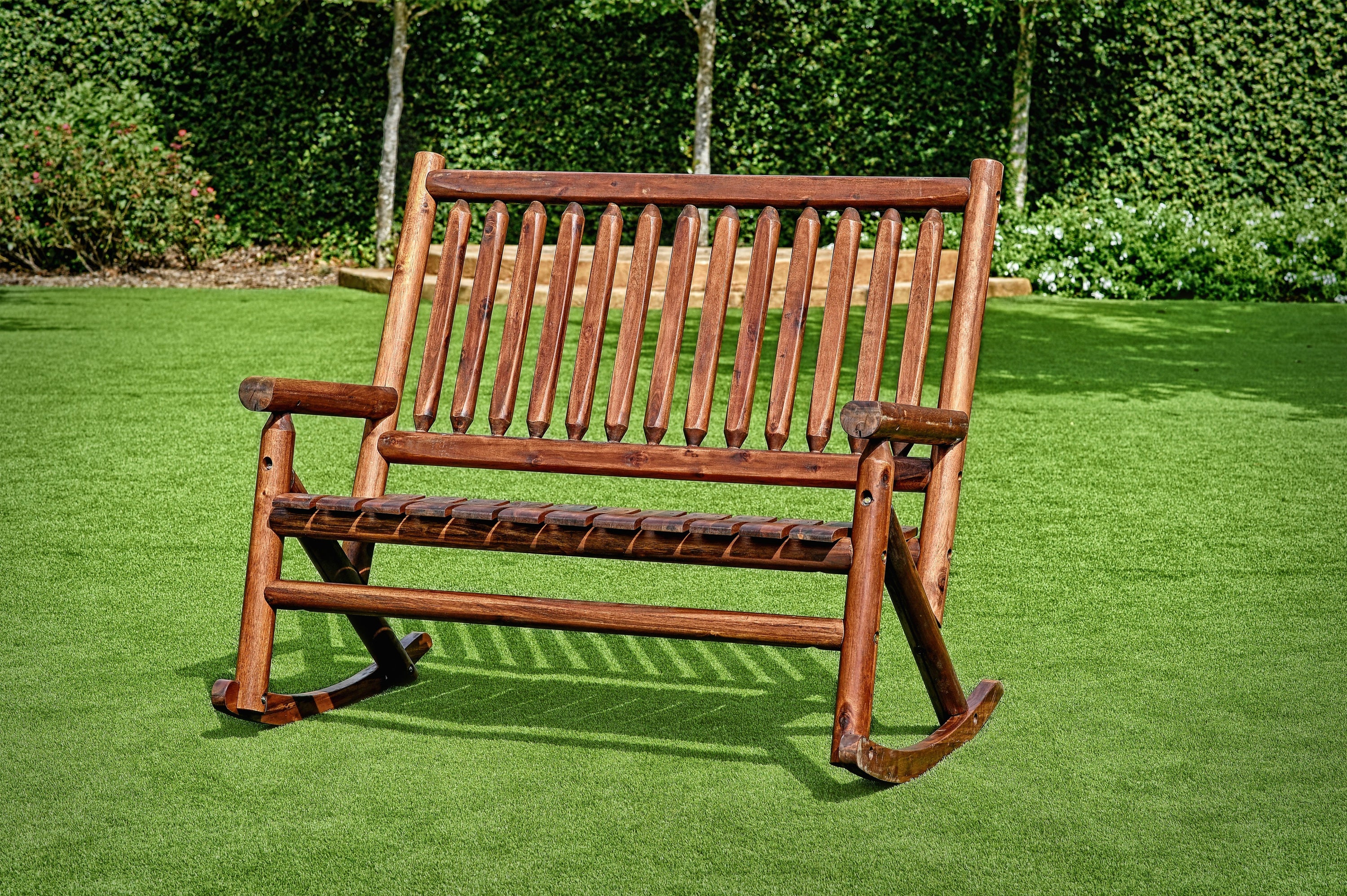 Amber-Log Double Porch Rocker - For Pickup ONLY (Excluding Wholesale ...