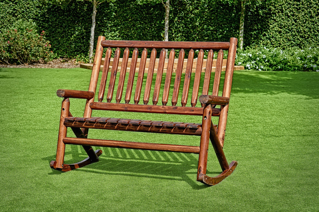 Amber-Log Double Porch Rocker - For Pickup ONLY (Excluding Wholesale ...