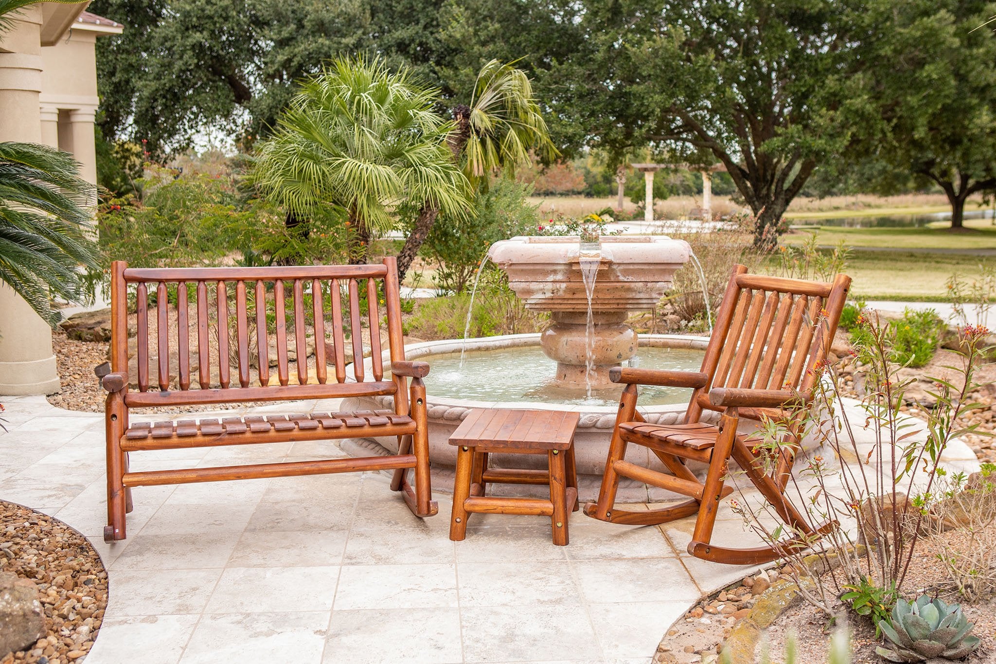 Amber-Log Double Porch Rocker - For Pickup ONLY (Excluding Wholesale ...