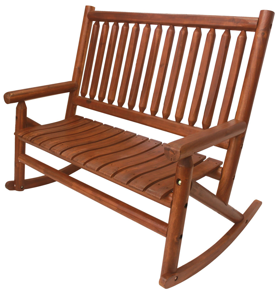Amber-Log Double Porch Rocker - For Pickup ONLY (Excluding Wholesale ...