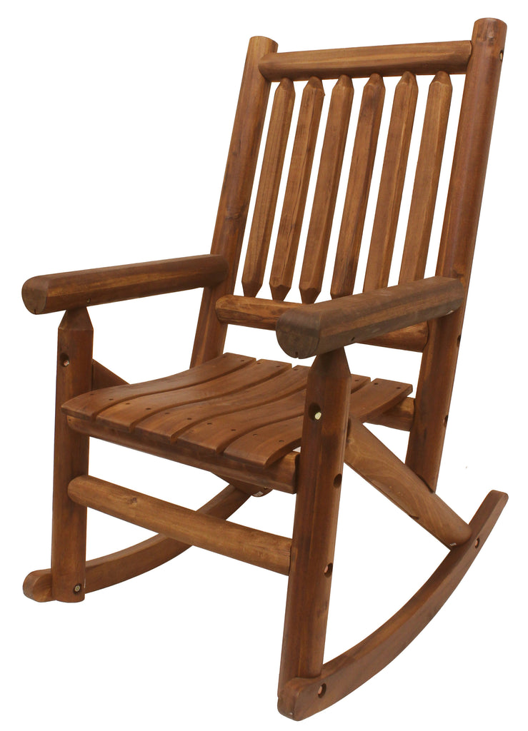 Amber-Log Porch Rocker - Porch Rocker