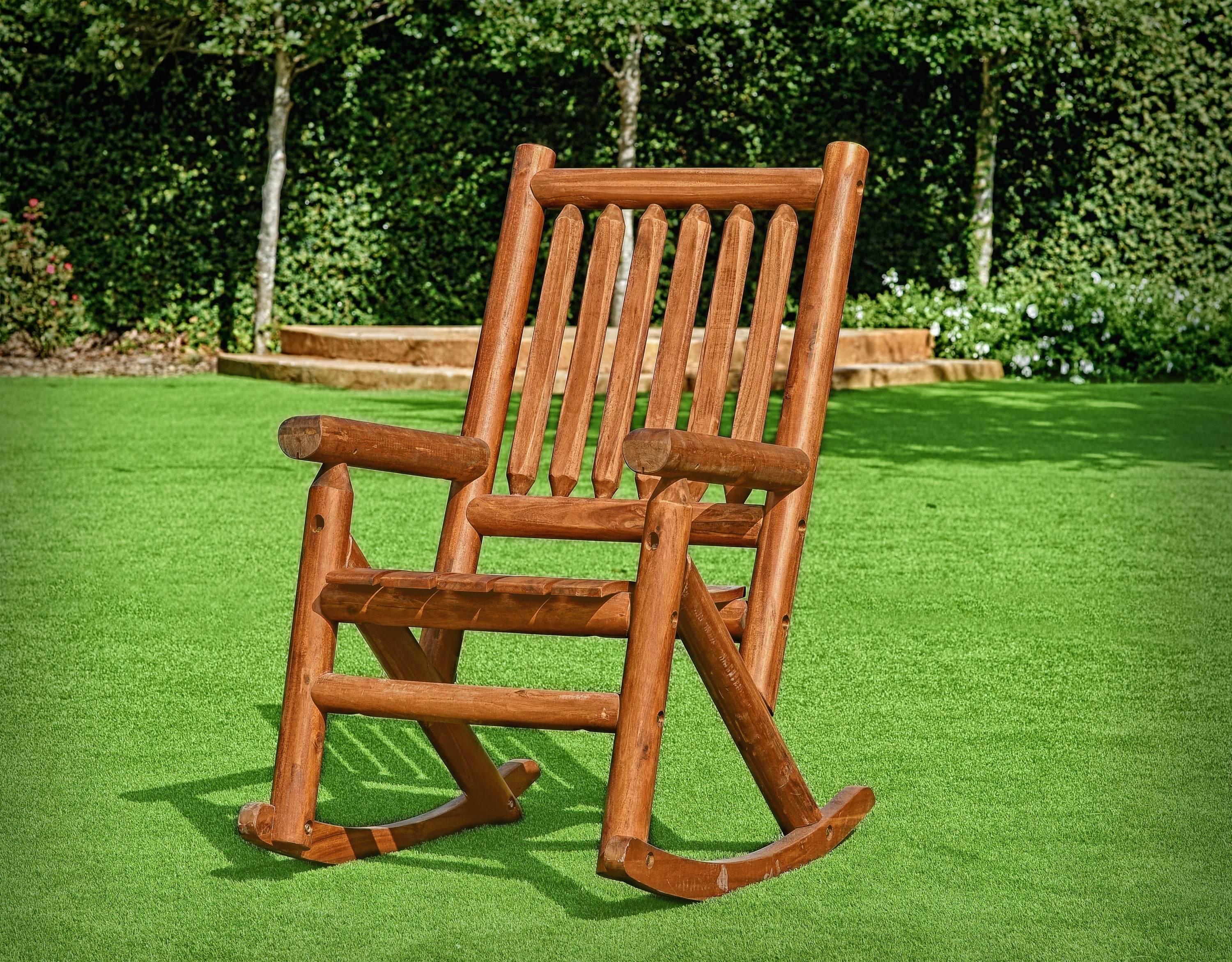 Amber-Log Porch Rocker – Leigh Country