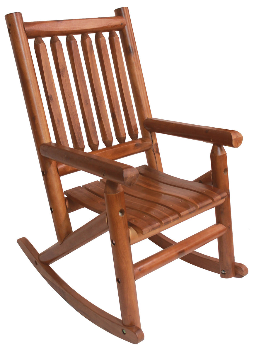 Amber-Log Porch Rocker – Leigh Country