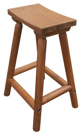 Amber-Log Saddle Stool - Stool