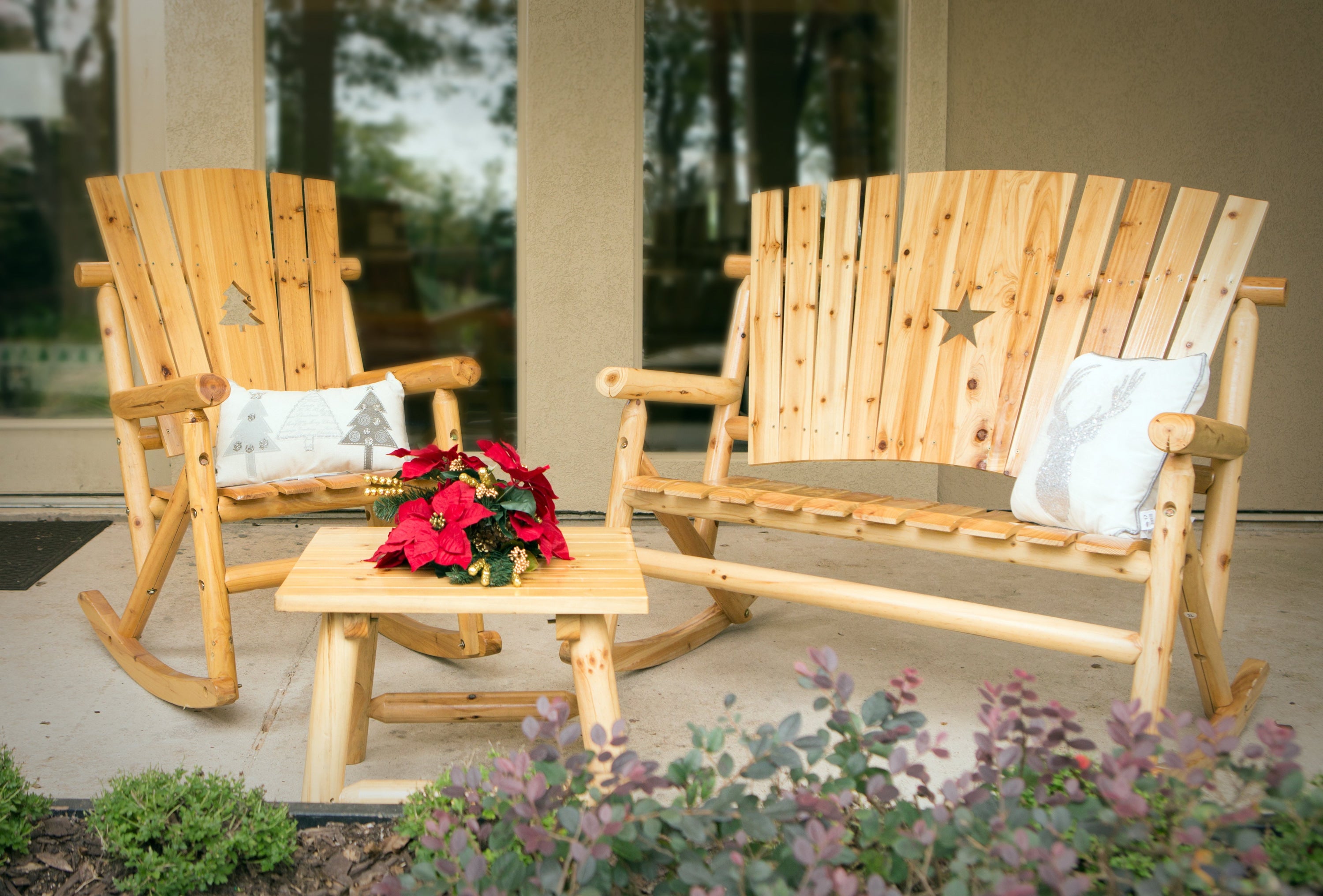 Double Rocker With Table Aspen Star Double Rocker – LEIGH COUNTRY