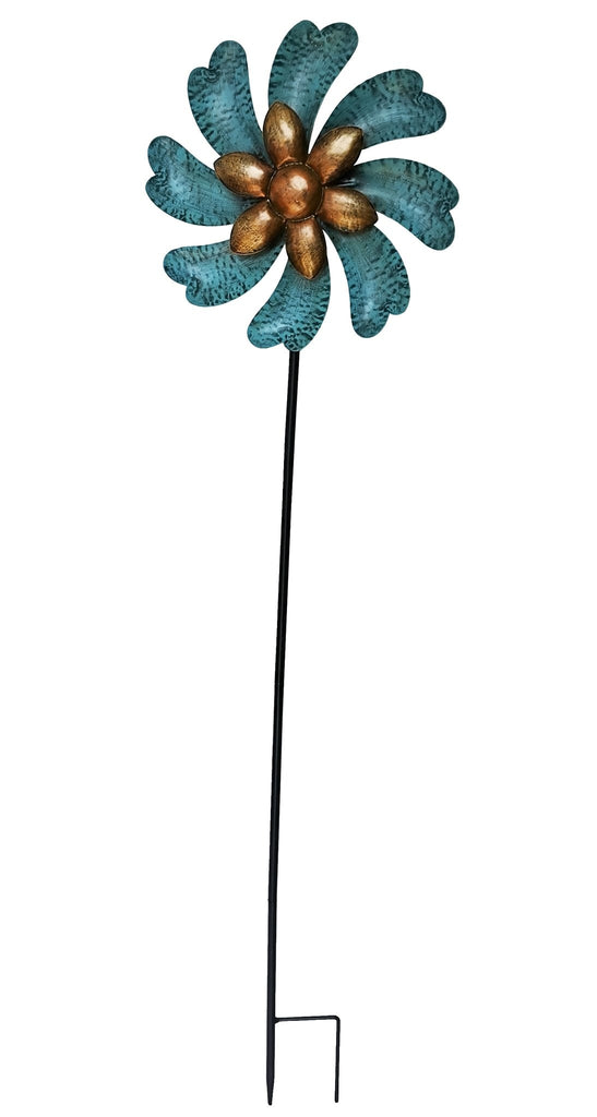 Blue Flower Wind Spinner
