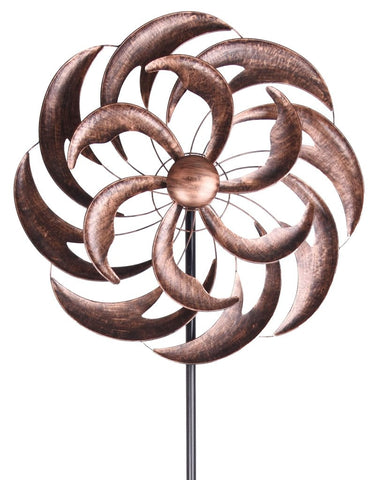 Bronze Swirl Wind Spinner - Wind Spinner
