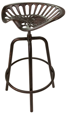 Bronze Tractor Seat Stool - Stool