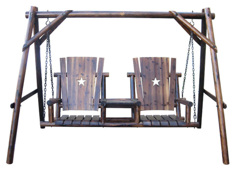 Char-Log Double Swing with Tray - Double Swing