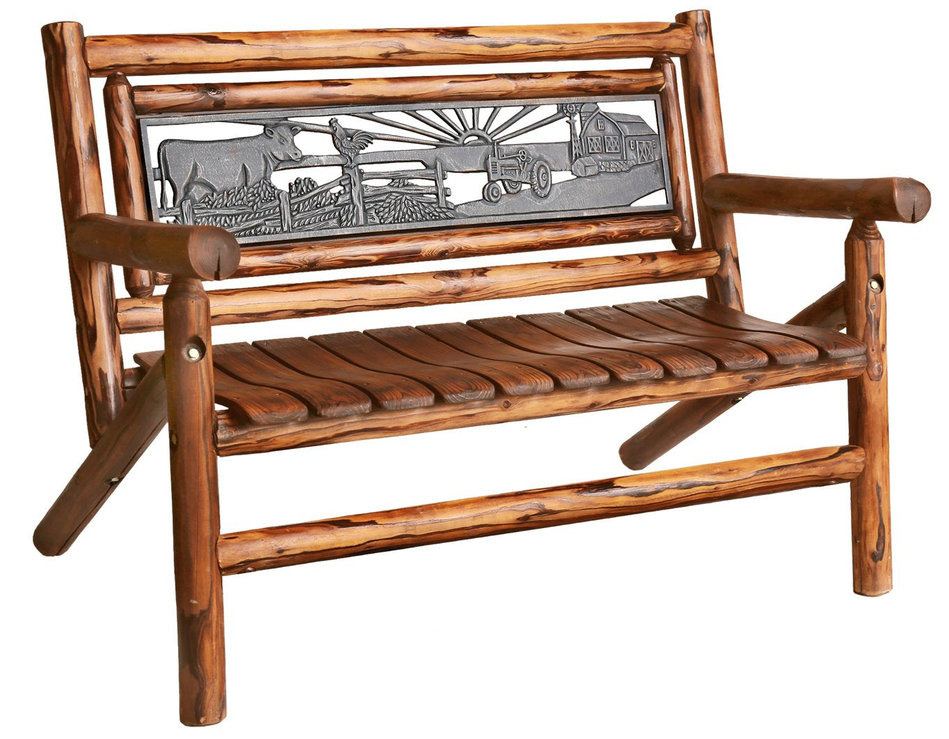 Rustic Bench 120 Outdoor Rustic Benches