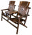 Char-Log FDL Medallion Double Chair with Tray - For Pickup ONLY (Excluding Wholesale Orders) - Double Chair