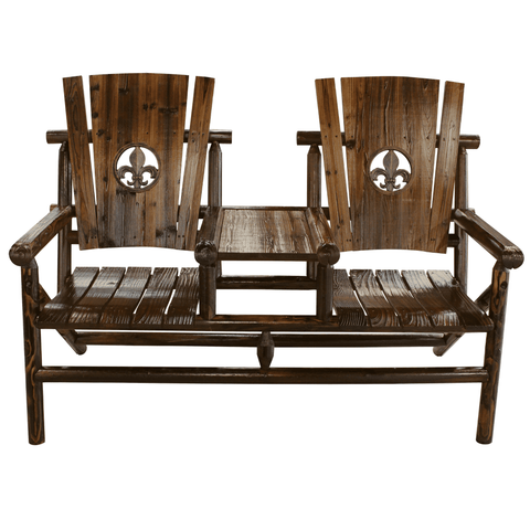 Char-Log FDL Medallion Double Chair with Tray - For Pickup ONLY (Excluding Wholesale Orders) - Double Chair