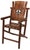 Char-Log Fleur-de-lis Bar Arm Chair - Arm Chair