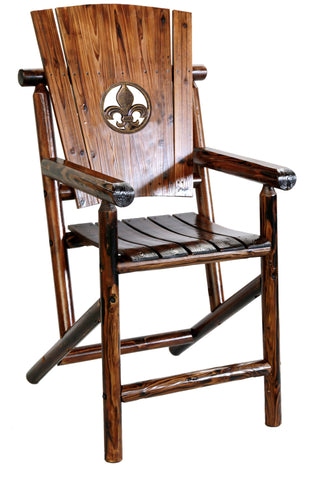 Char-Log Fleur-de-lis Bar Arm Chair - Arm Chair