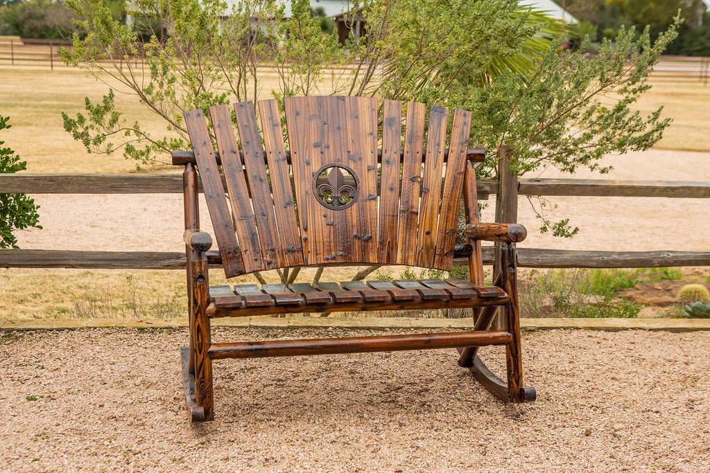 Char-Log Fleur-de-lis Medallion Double Rocker – Leigh Country