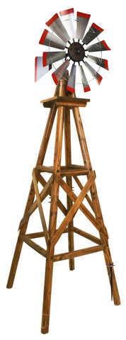 Char-Log Red-Tipped Windmill - Windmill