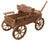 Charred Wagon Planter - Decor