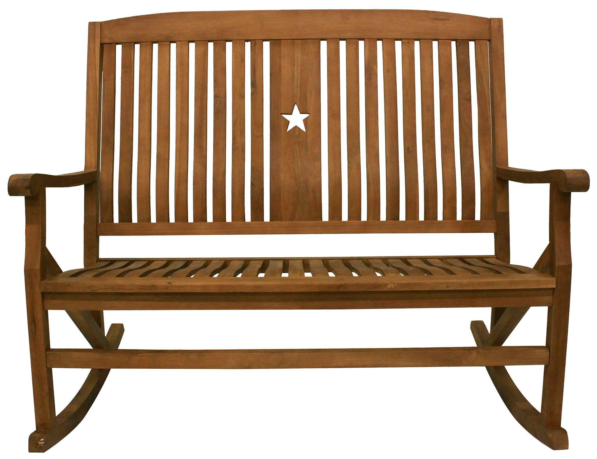 Classic Teak Bench Star Rocker – Leigh Country