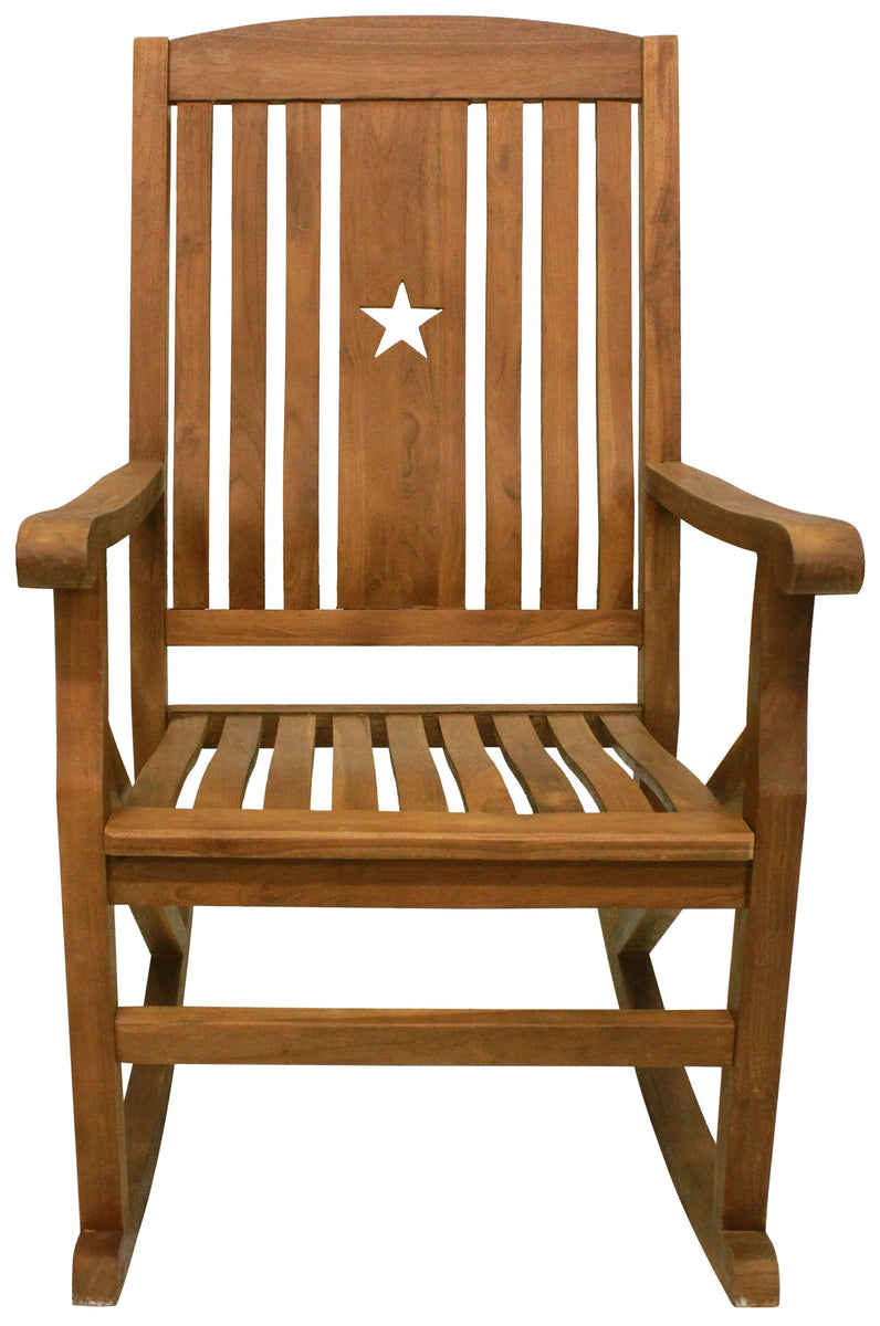 Texas Star Rocking Chairs Classic Teak Star Rocker – LEIGH COUNTRY