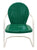 Dark Green Retro Metal Chair - Chair