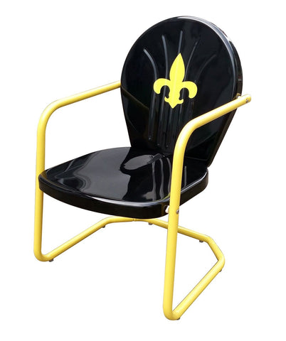 Fleur-de-lis Retro Metal Chair - Chair