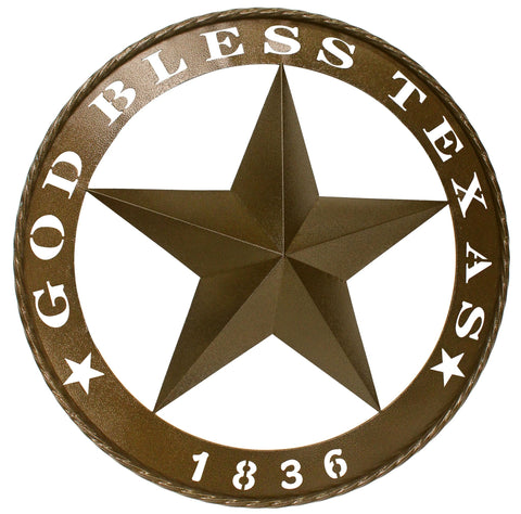 God Bless Texas 1836 Star Wall Décor - Decor