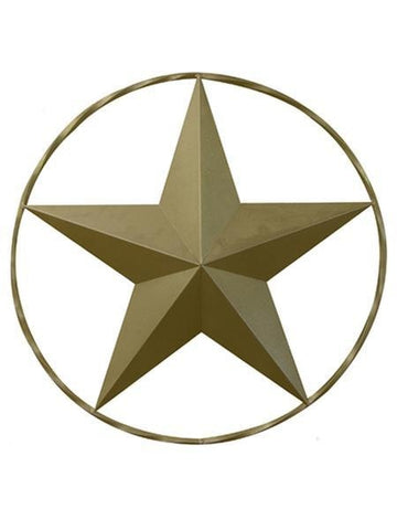 Gold Ringed Barn Star - Decor