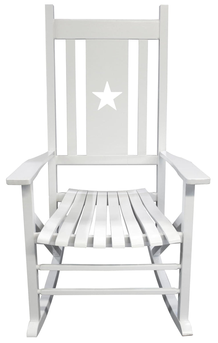 Heartland White Star Porch Rocker – Leigh Country