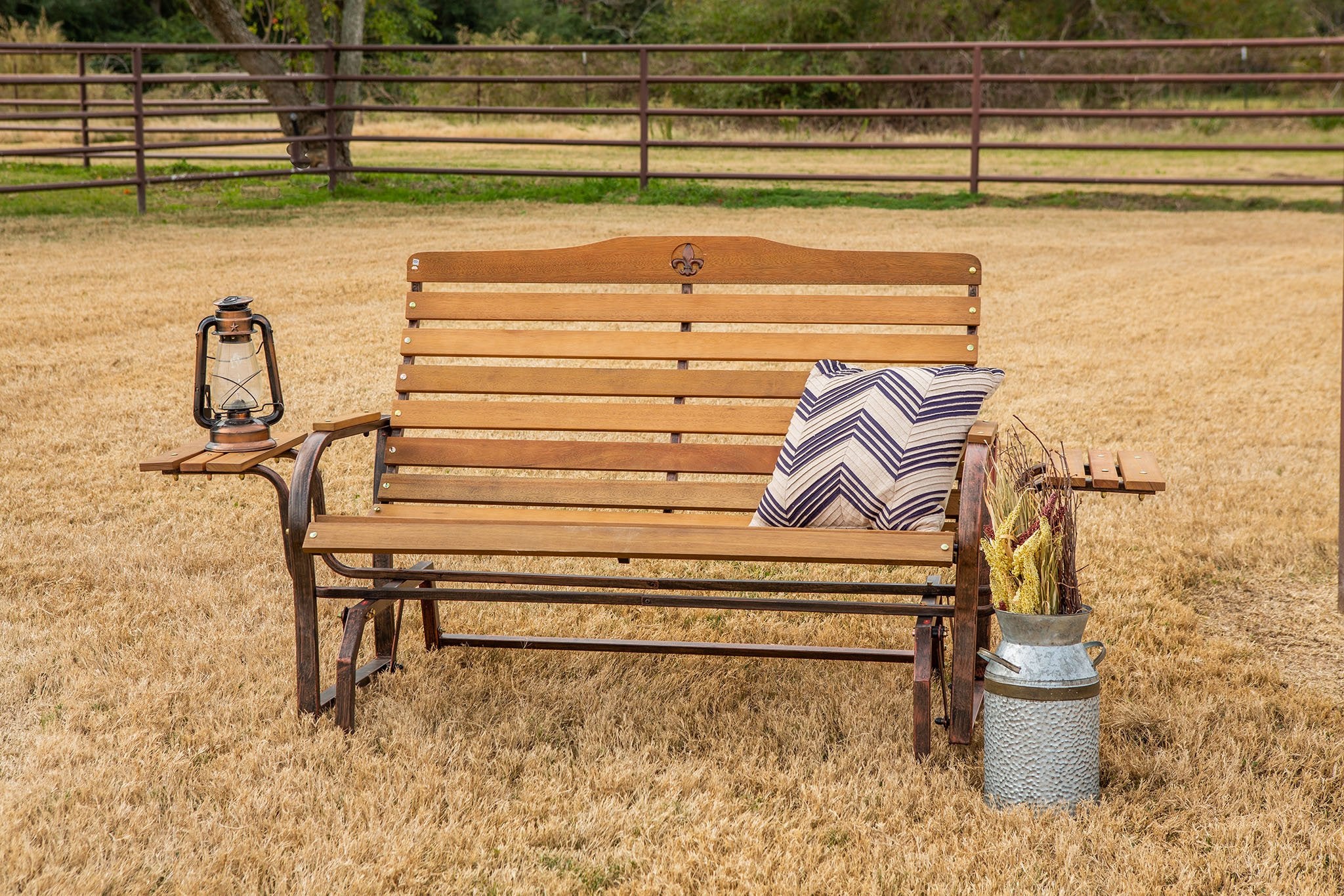 Iron Grove Fleur-de-lis Double Glider