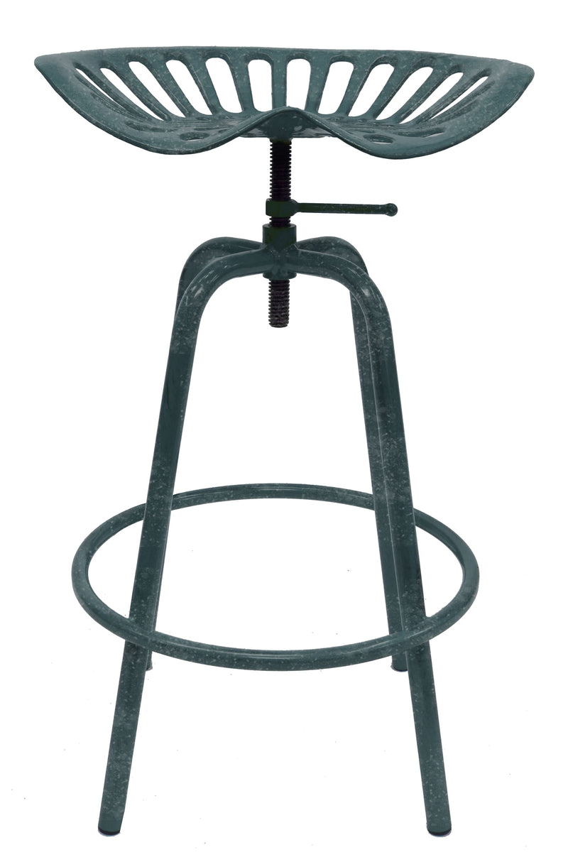 Metallic Tractor Seat Swivel Stool Leigh Country