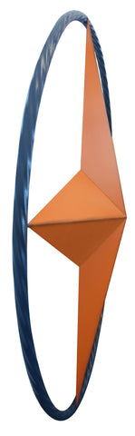 Orange Star with Blue Ring Wall Décor - Decor