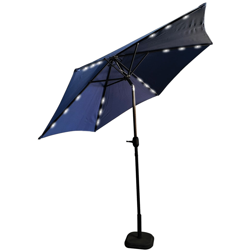 PATIO UMBRELLA LED LIGHT 9FT. BLUE - umbrellas