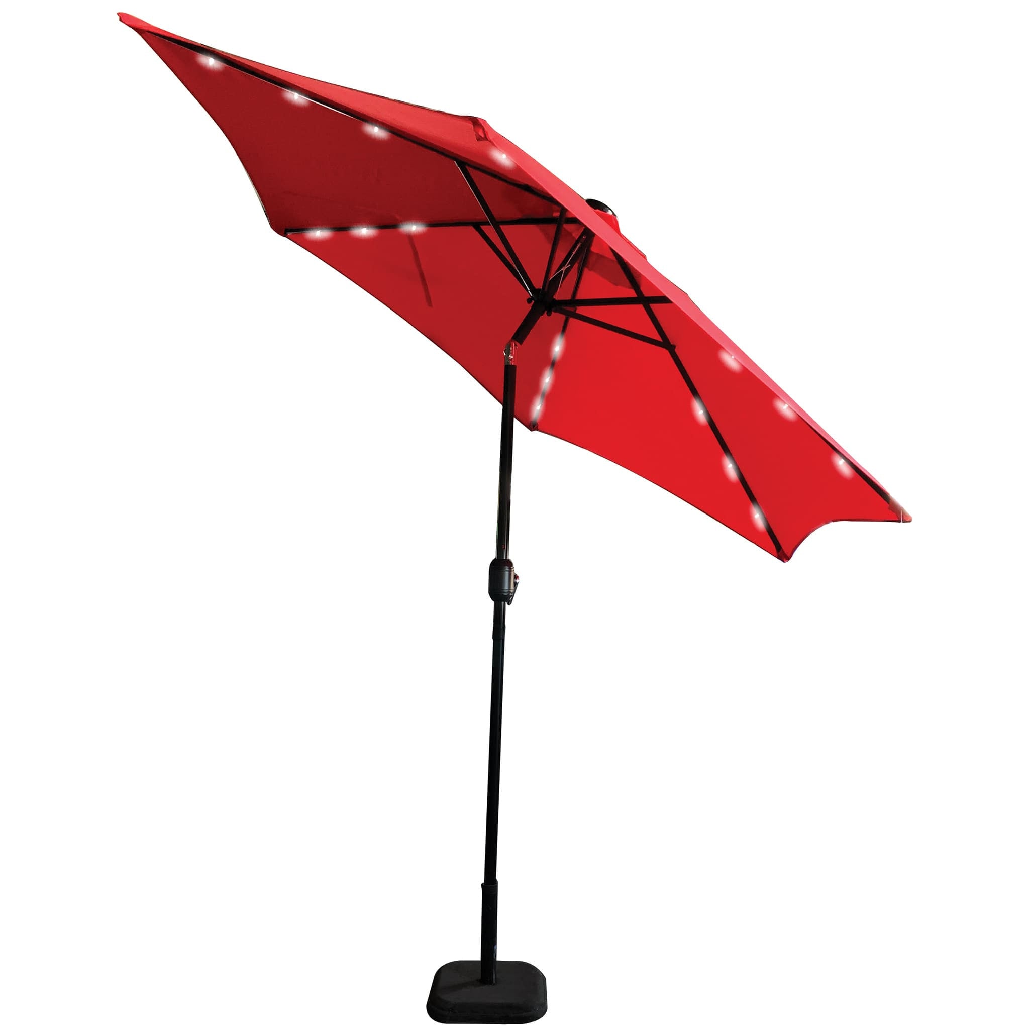 bright red patio umbrella Patio Umbrella LED Light Red 9ft. – LEIGH COUNTRY