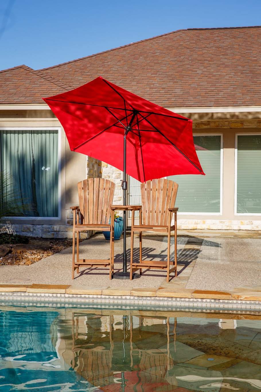 Patio Umbrella Red 9ft. – LEIGH COUNTRY