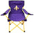 Purple Fleur de Lis Lawn Chair - Lawn Chair