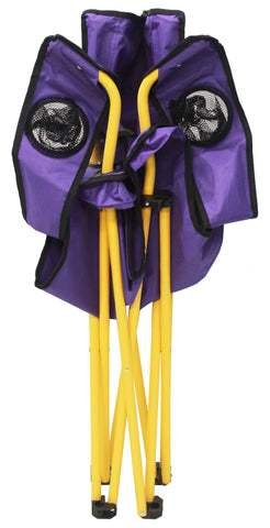 Purple Fleur de Lis Lawn Chair - Lawn Chair