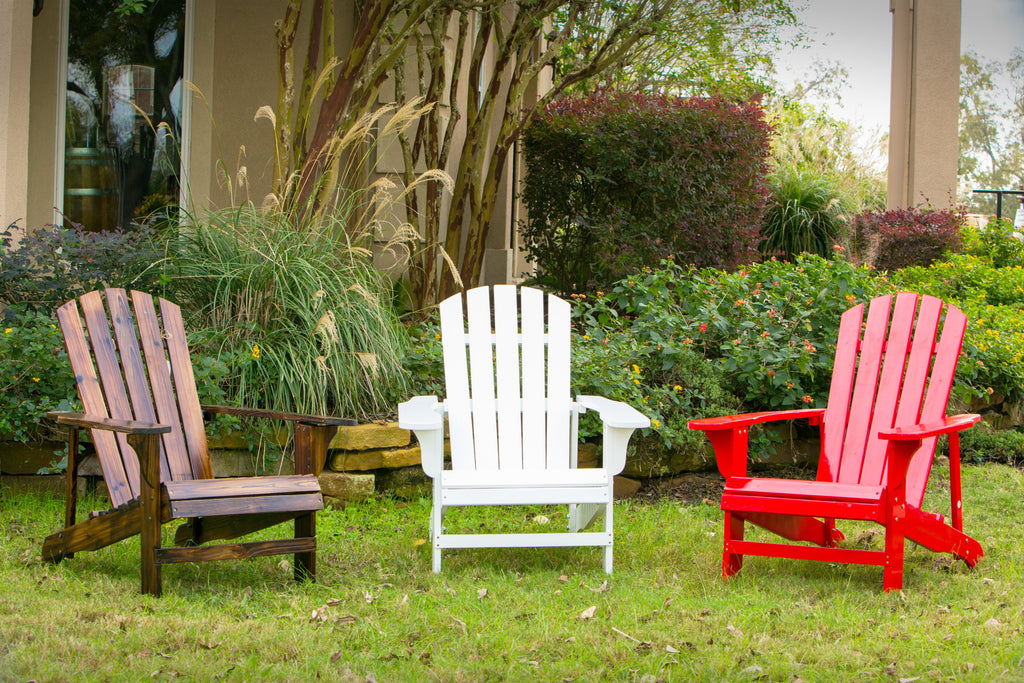 Red Adirondack Chair Leigh Country